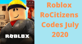 Roblox Rocitizens Script 2020